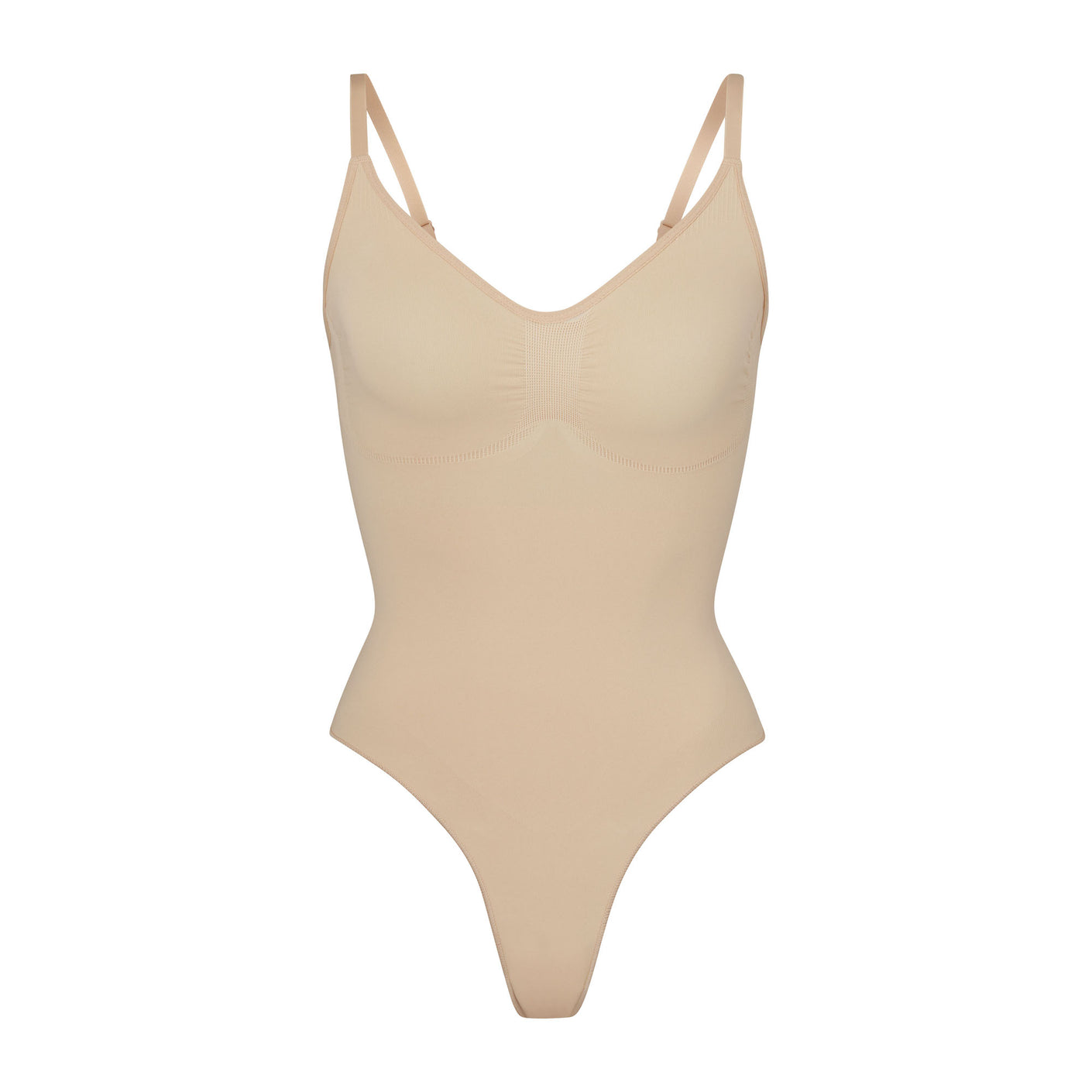 Skims Seamless Sculpt Petite Thong Bodysuit In Stock Availability and