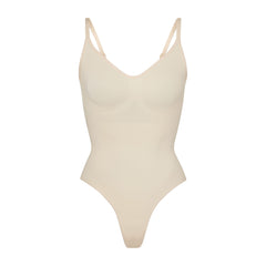 SKIMS Sculpting Bodysuit Mid Thigh Open Gusset In MICA 2X/3X