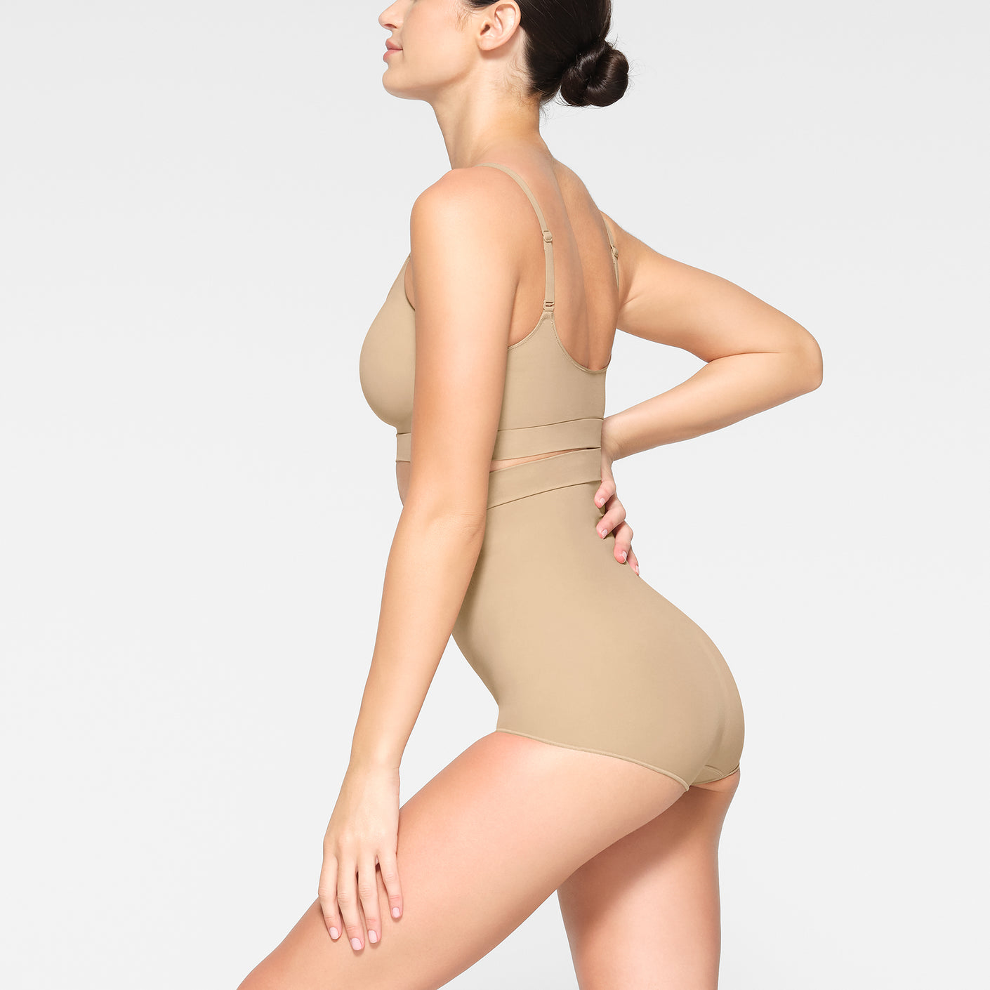 SKIMS Everyday Sculpt High Waisted Brief Tan - $32 (11% Off