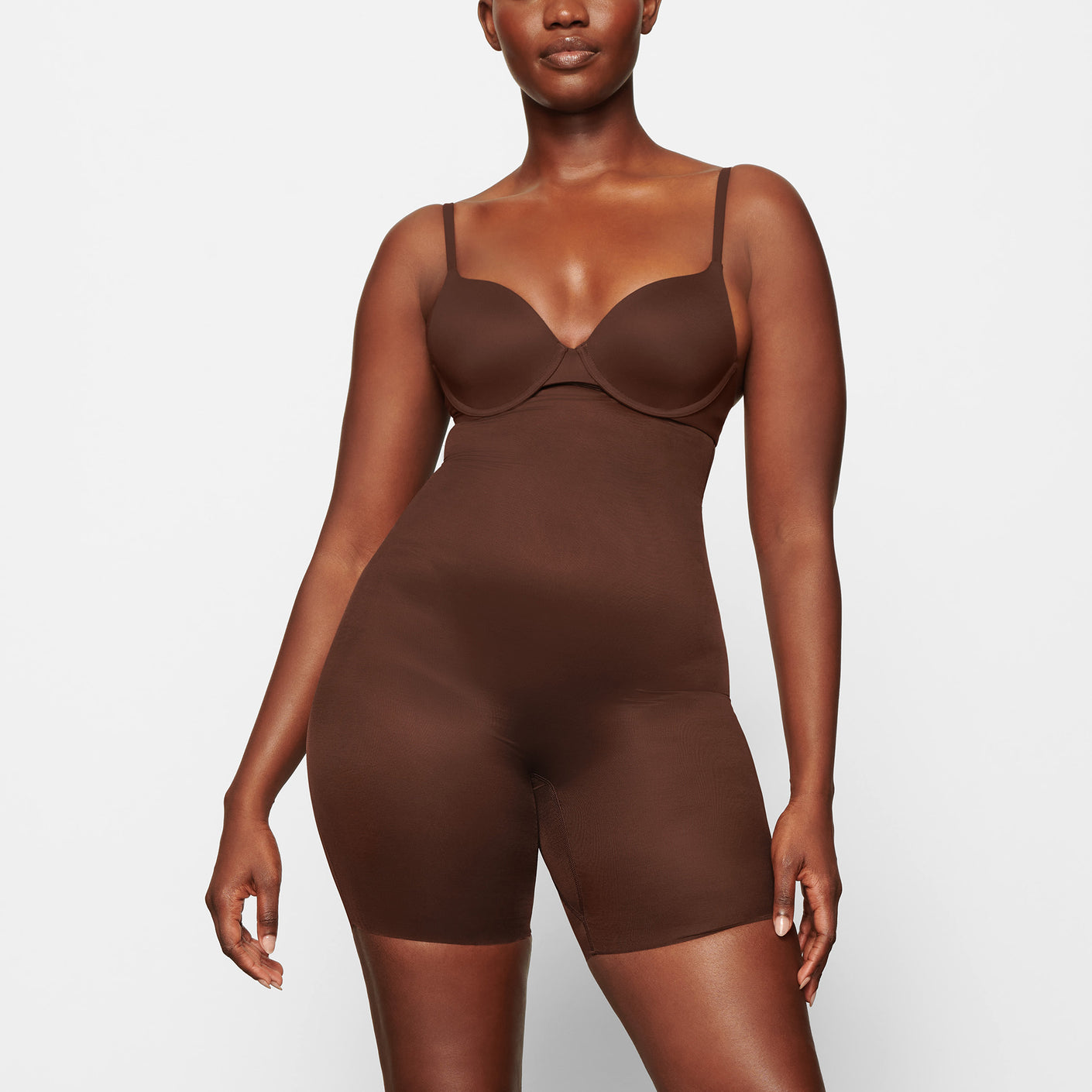 BARELY THERE MID THIGH SHORT | COCOA - BARELY THERE MID THIGH |