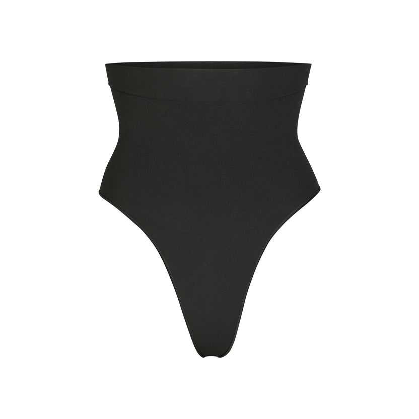 Sculpting Mid Waist Thong - Onyx | SKIMS