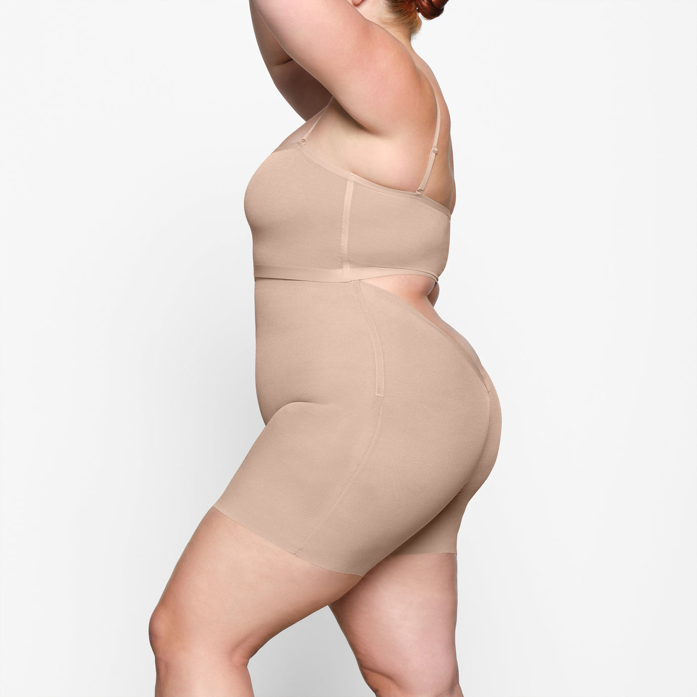 Compression Shapewear Backless Bodysuit for Women Low Back Full