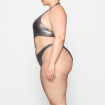 Skims Inspired Metallic Swimsuit, Sexy Summer 2022 Bathing Suit, Halter  Gold Bikini -  Canada