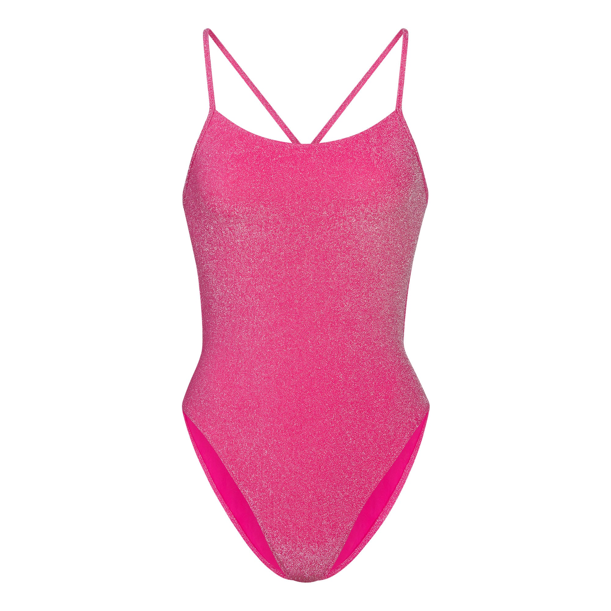 GLITTER SWIM ONE PIECE | MAGENTA