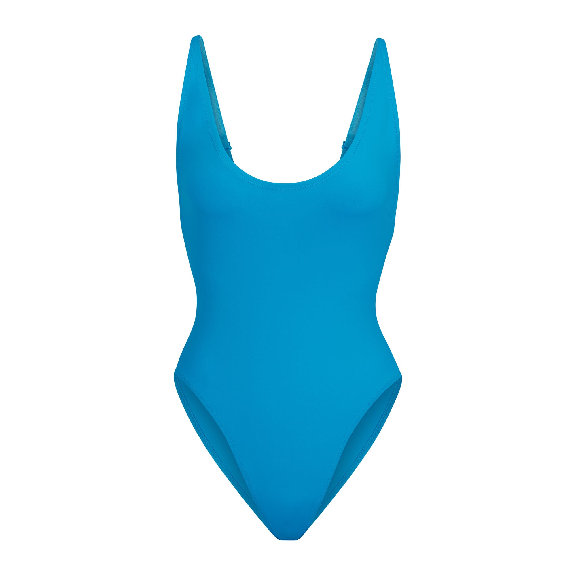 Swim Scoop Neck One Piece - Turquoise | SKIMS