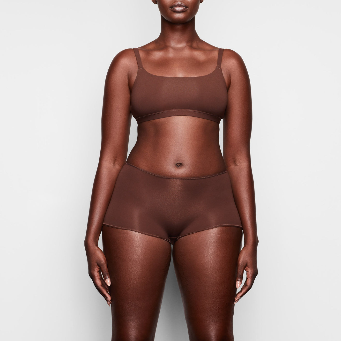 SKIMS Fits Everybody Scoop Neck Bralette - Cocoa