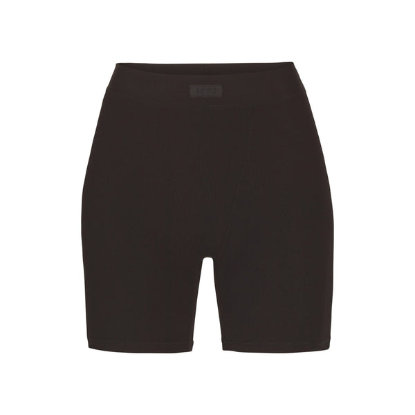NEW SKIMS Cozy Knit Shorts in Black Size S/M #1112