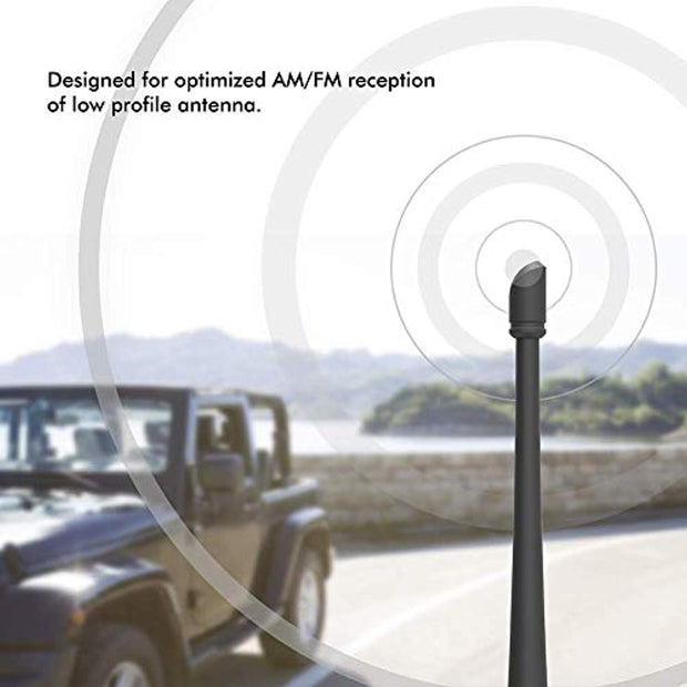 Rydonair Car Wash Proof Antenna Compatible with Jeep Wrangler JK JKU J