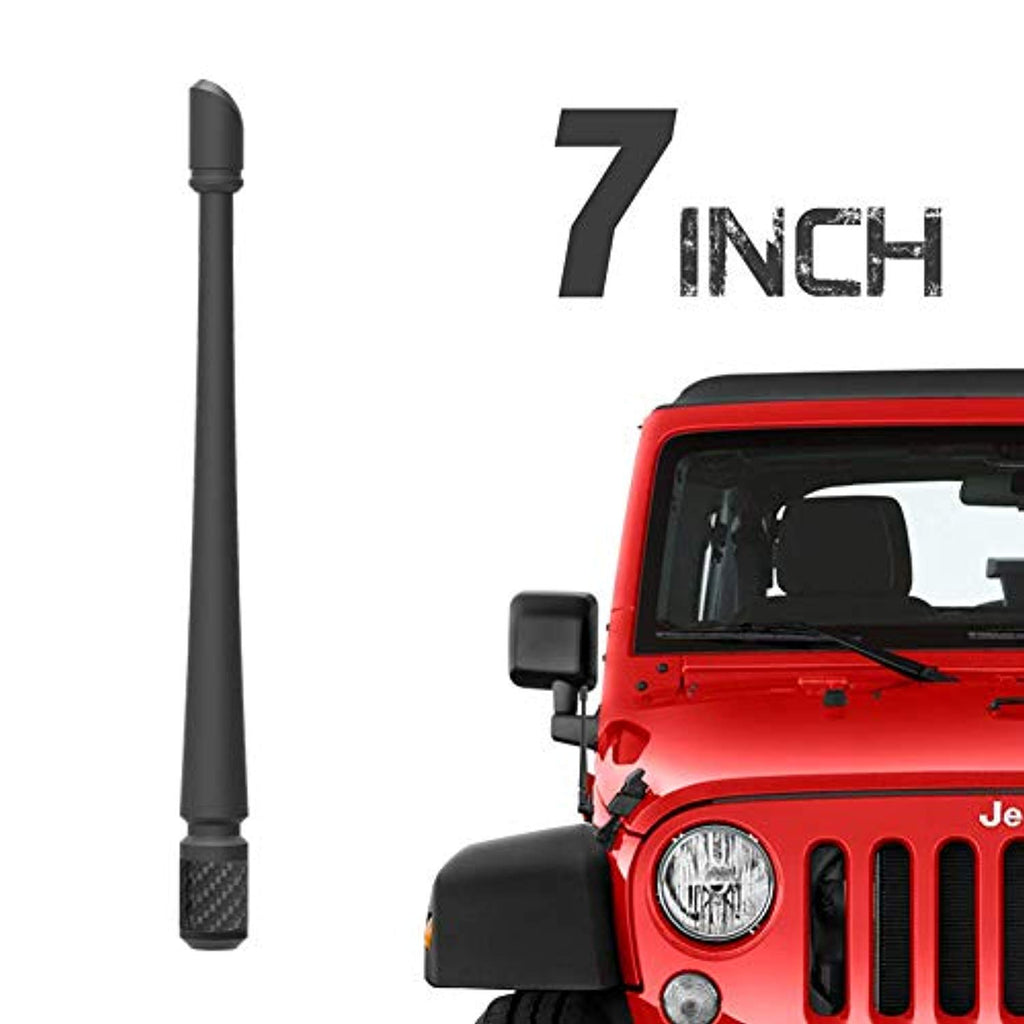 Bullet Antenna For 2007-2022 Jeep Wrangler JK/JL/JT WOLFSTORM | Antenna  Base Cover For Jeep Wrangler Jk Jku Jl Gladiator Jt Silver 