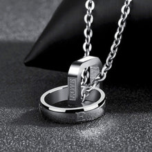 Load image into Gallery viewer, Men&#39;s Simple Double Ring Necklace