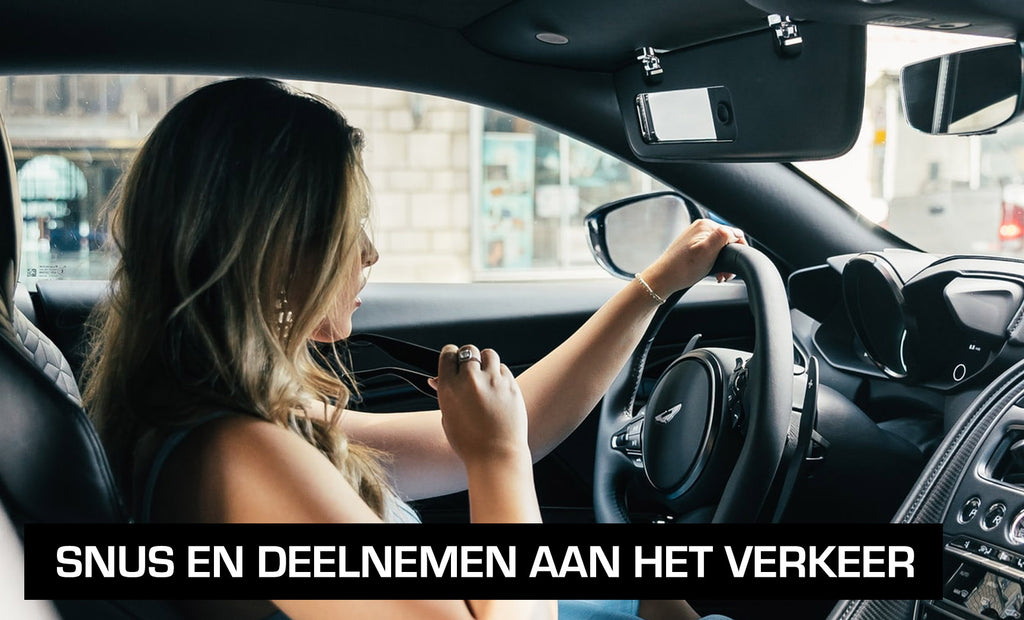 Snus gebruiken in het verkeer