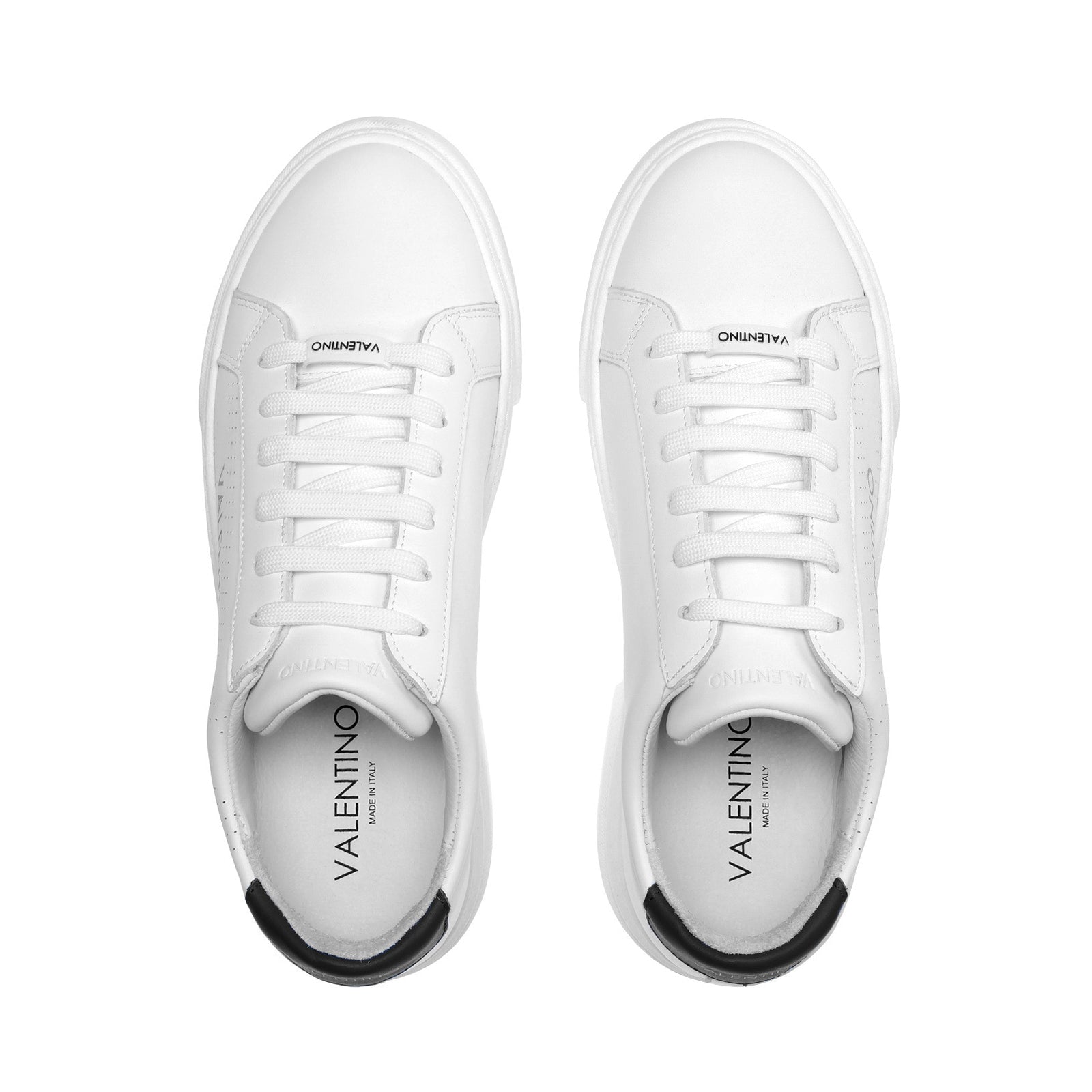 Pedagogie ketting Onhandig Valentino Sneakers Lace-Up for Men in White Leather and Black Detail – Valentino  Shoes