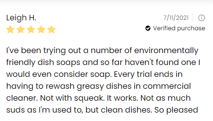 Squeak dish soap review