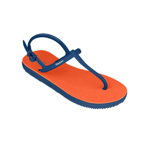 Fipper Strappy Orange / Blue Snorkel