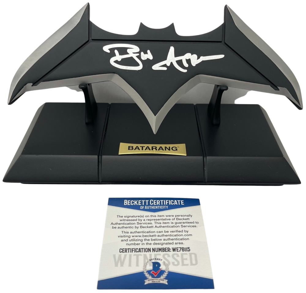 Ben Affleck Authentic Autographed QM Caliber 1:1 Batarang – Prime Time  Signatures