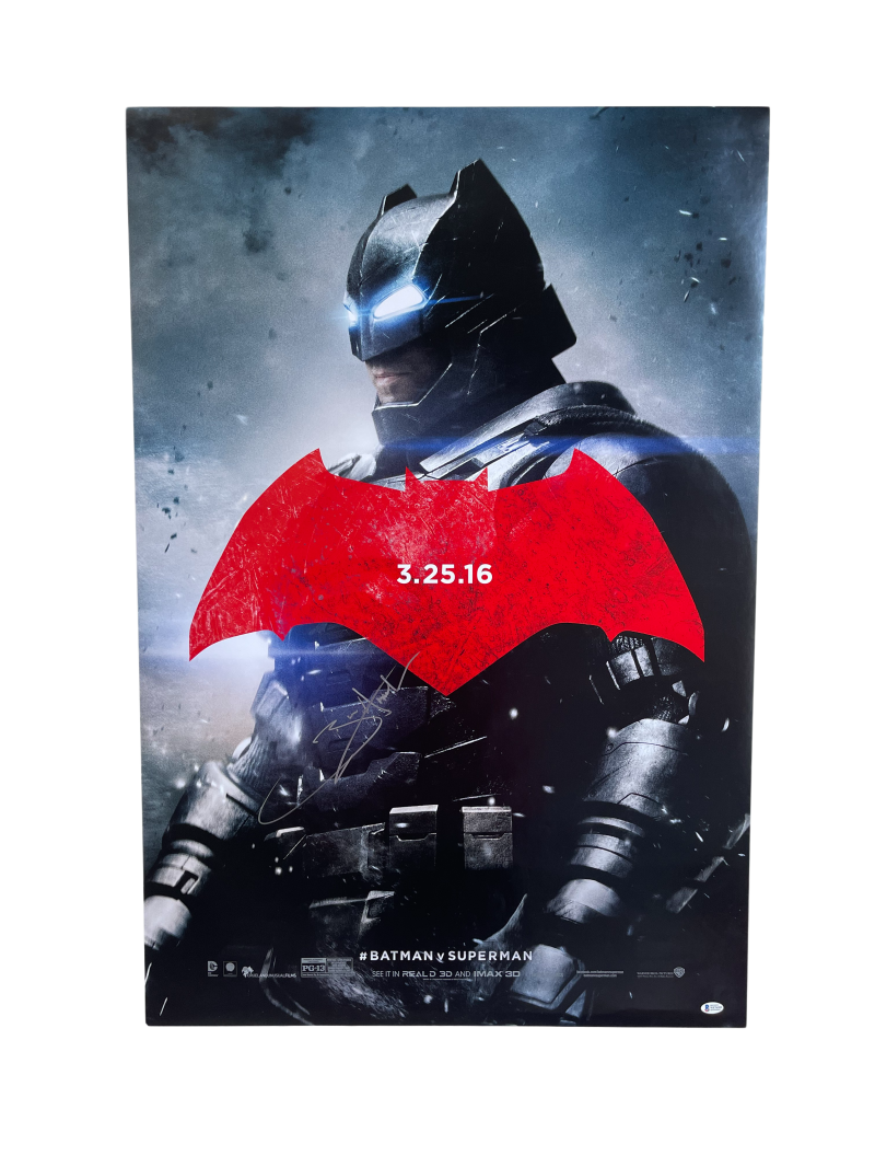 Ben Affleck Authentic Autographed Full Size Batman v Superman Poster –  Prime Time Signatures