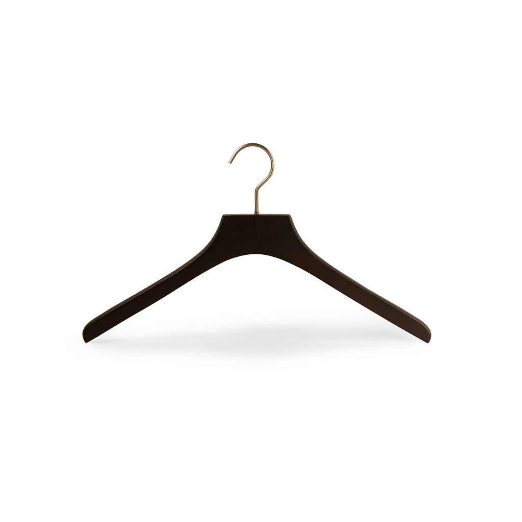 Luxury Wooden Suit Hanger with Drop Velvet Trouser Bar  Xite Display
