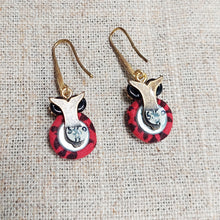 Load image into Gallery viewer, Tutti Gufi/Red Owl Earrings