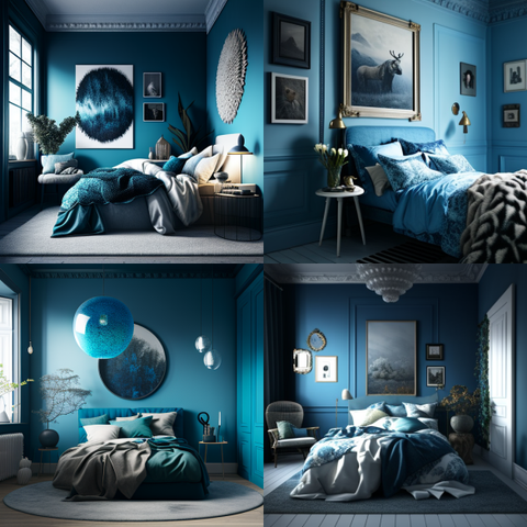 decoração de quarto - cores azuis - decore certo