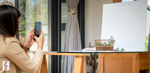 Set up your mini studio with our portable styling flat lay boards