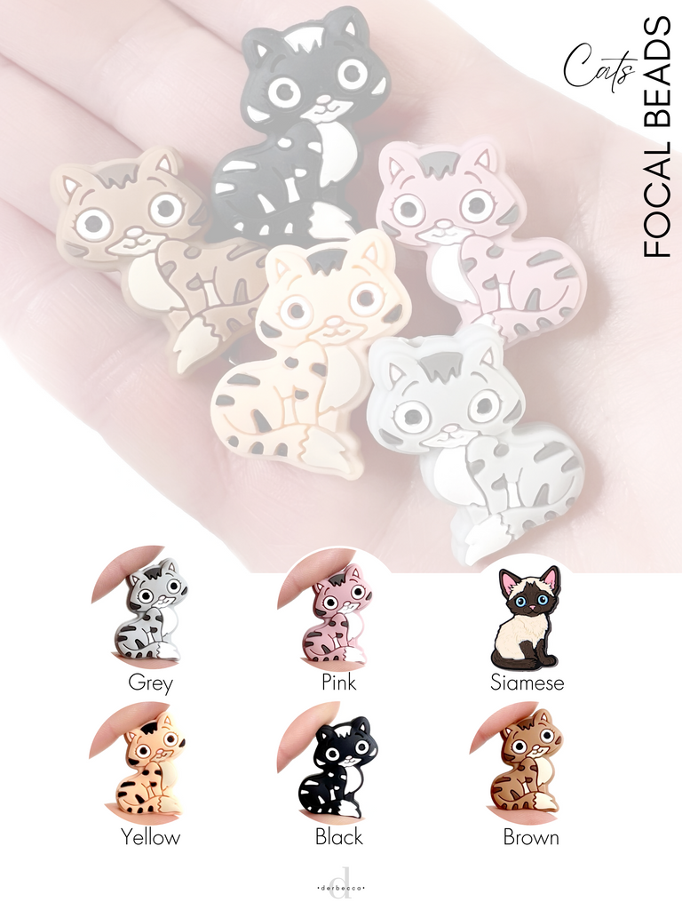 Silicone Focal Bead Catalog Cats