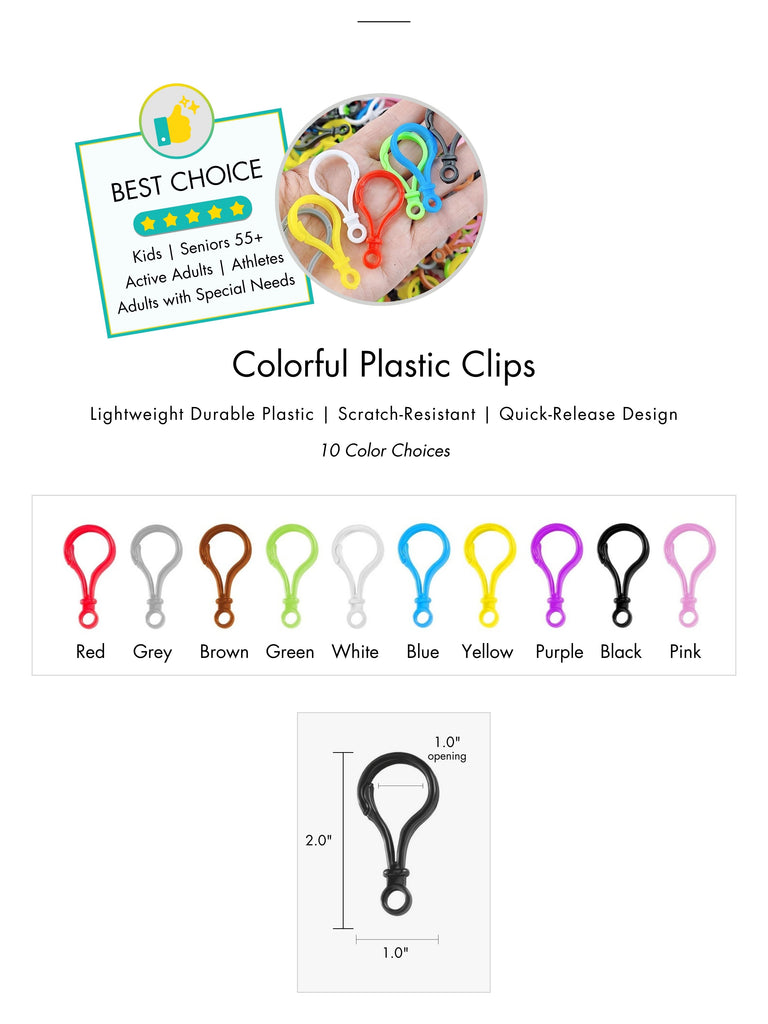 Hardware Options for Silicone Beaded Accessories | Lobster Clasp Clips & Hooks