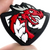 Dragon Silicone Focal Bead Red Black White Grey