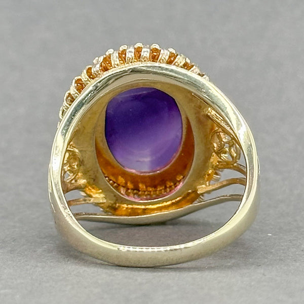 Estate 14K Y Gold 1.04cttw Multicolor Lab-Created Sapphire Ring