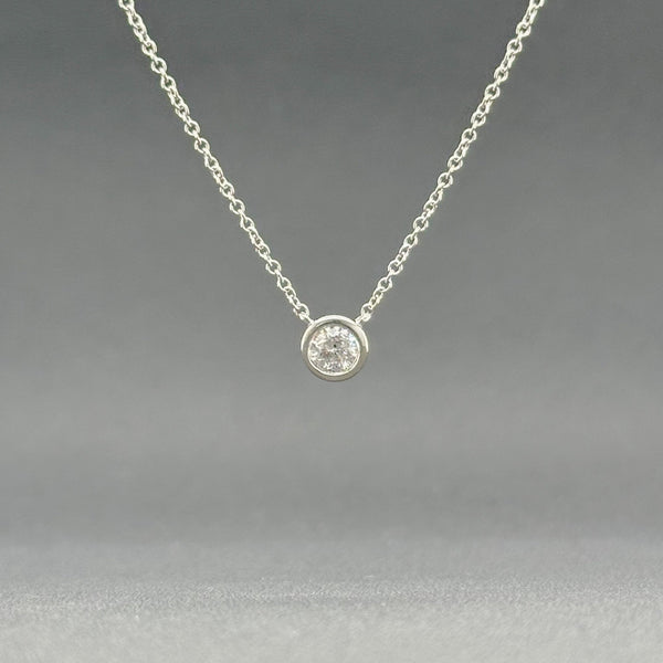 18K Diamond Set Initial G Necklace