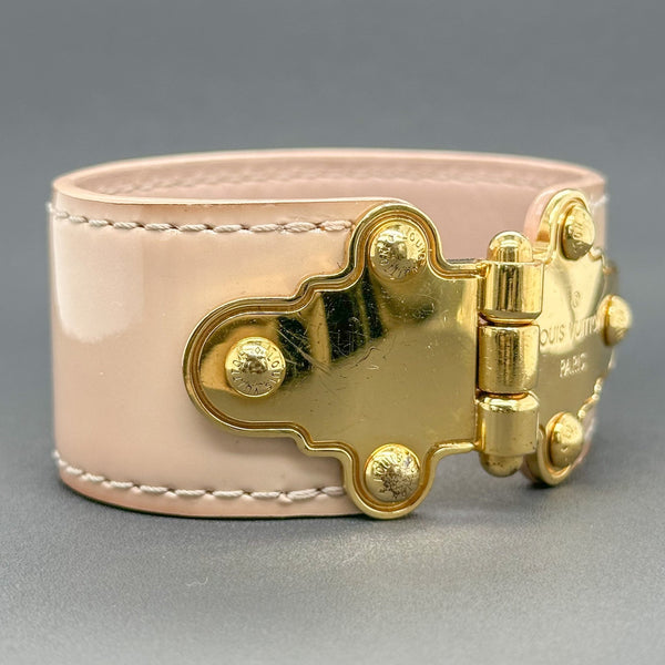 Monogram patent leather bracelet Louis Vuitton Purple in Patent