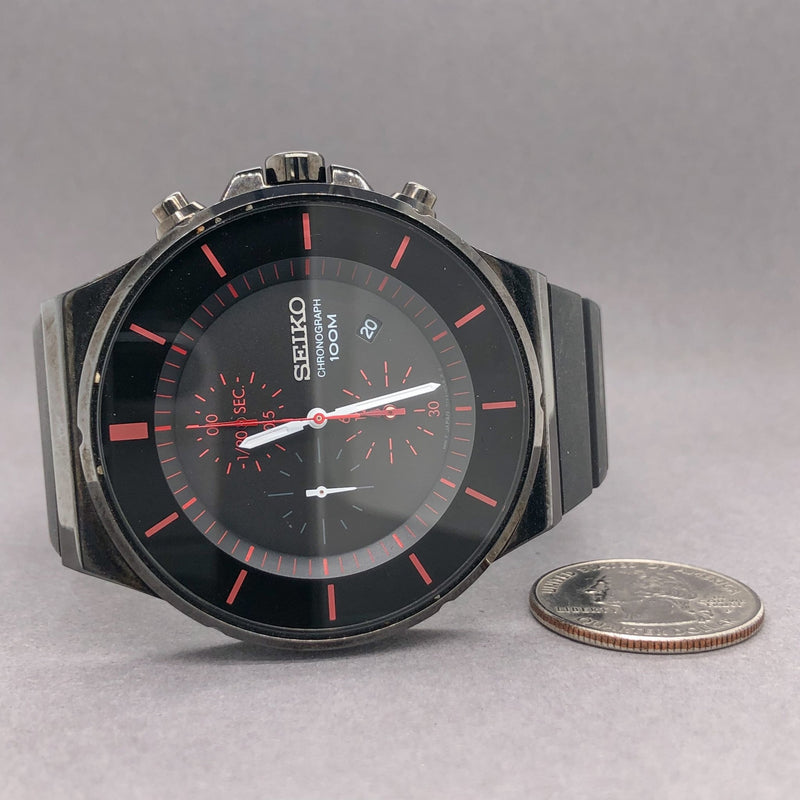Estate Men's Seiko Neo-Sport Black Chrono Watch 7T92-0NG0-2N3615 – Walter  Bauman Jewelers