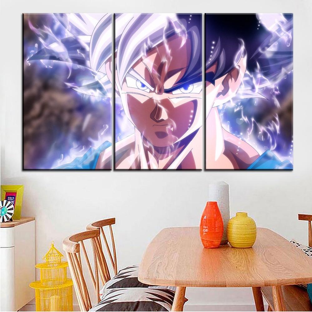 Dragon Ball Super Goku First Ui Wall Art 5 Pcs Adilsons