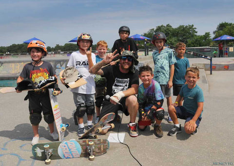 Local Skateboard legend Shane MaGrane was generous with the kids allday, giving tips and advices!