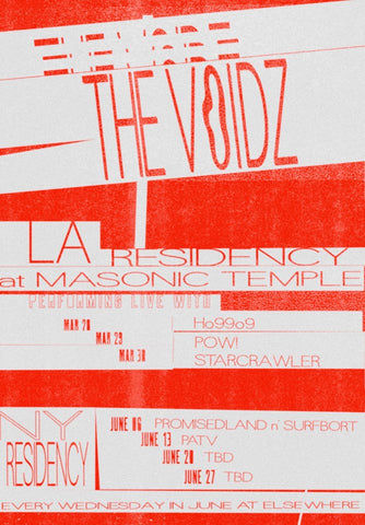 The Voidz Elsewhere Residency Poster