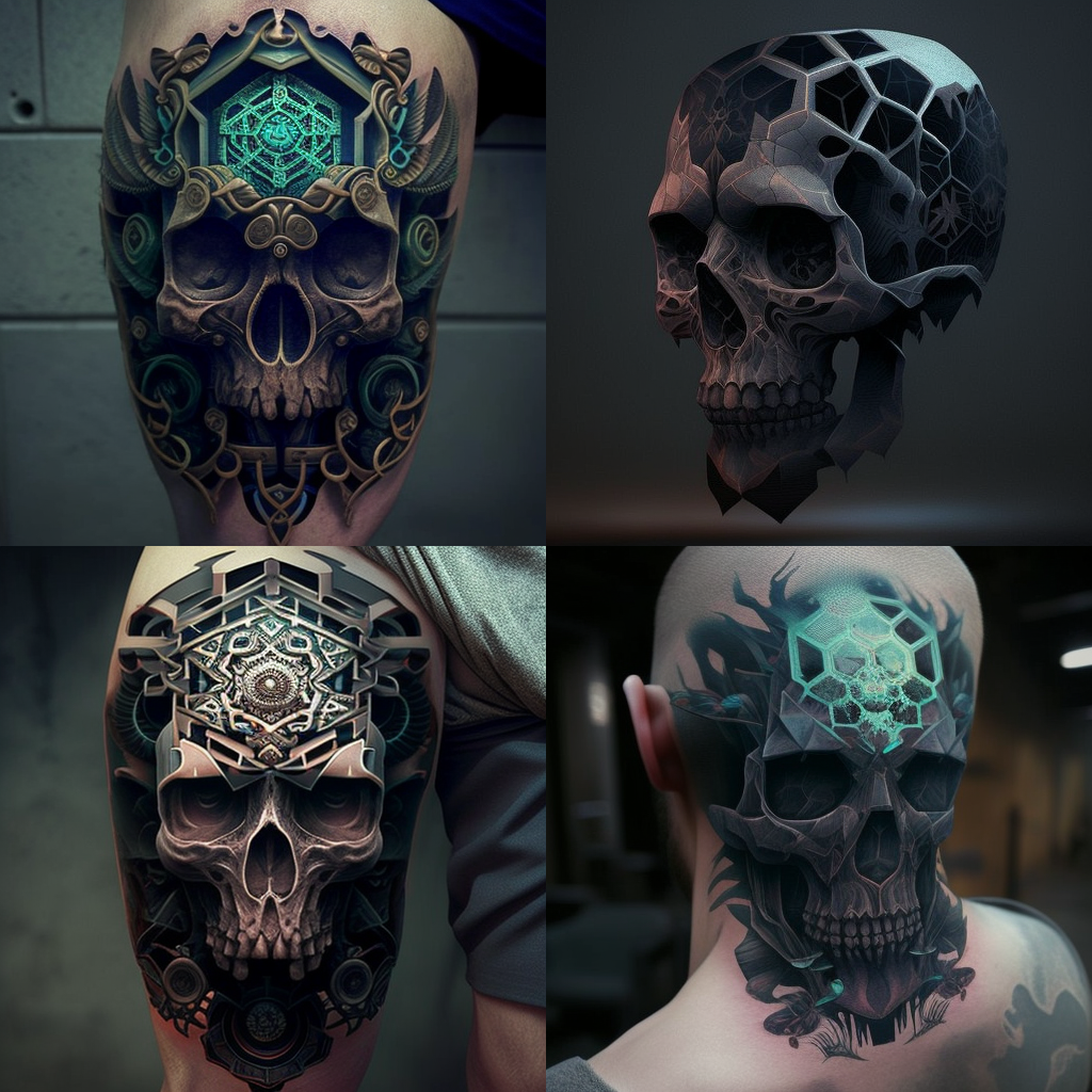 Tatouages tête de mort DESIGN