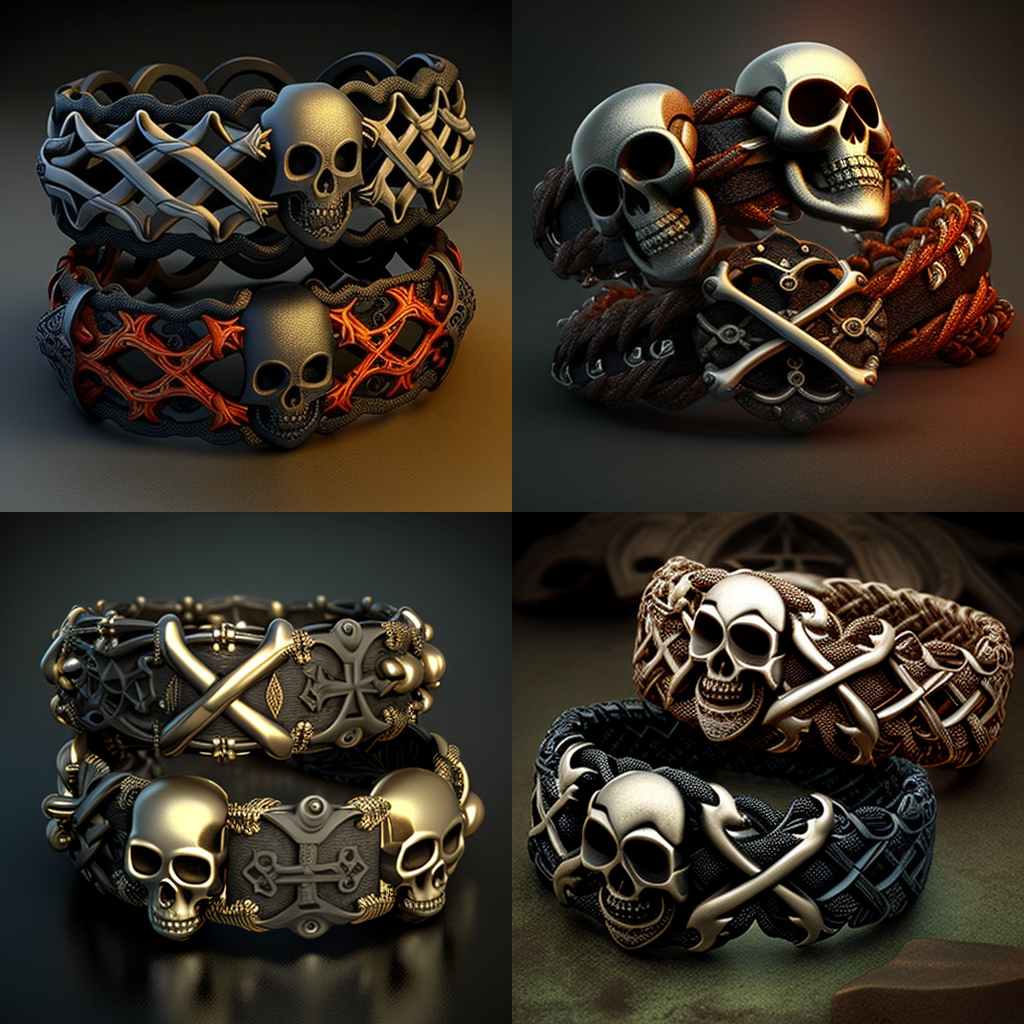 BRACELETS TÊTE DE MORT