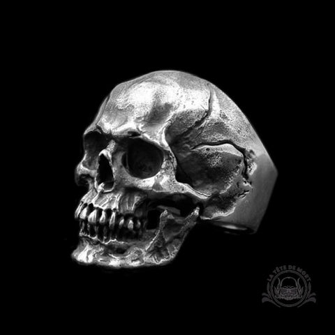 Bague crâne tête de mort anatomique : bijou vanité gothique rock biker -  Edemonium