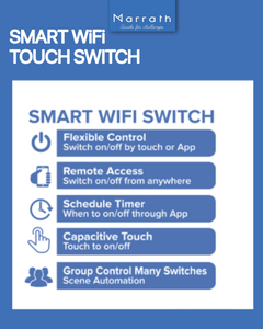Marrath Smart  WiFi Touch Switch for home automation projects work with APP and voice control