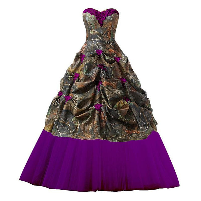 camo wedding dresses plus size