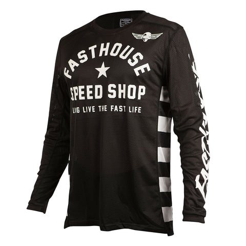 Fasthouse Alloy Mesa SS Jersey - Heather Charcoal/Black - SM