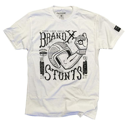 Brand X Ride Like Hell Tee White Fasthouse