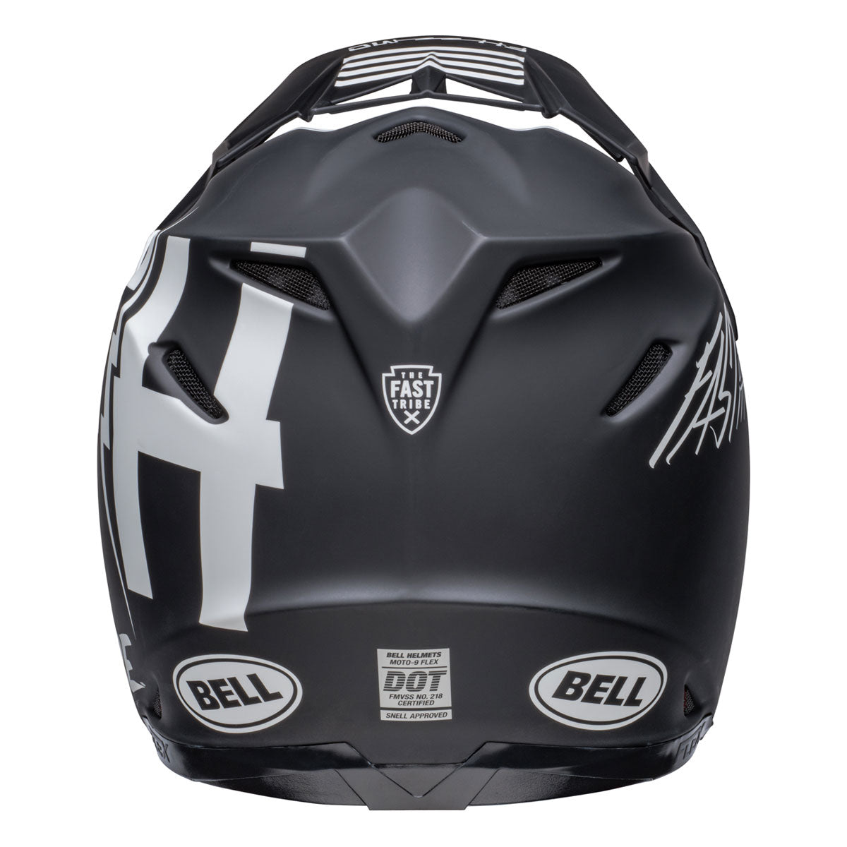 Kinderpaleis hervorming Nauwkeurig Bell x Fasthouse Tribe Moto 9S Flex Helmet - Black/White