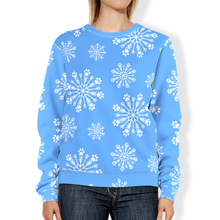 Load image into Gallery viewer, Paw Snowflake All-Over Print Sweatshirt