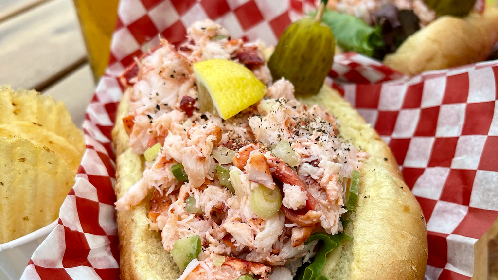 A lobster roll from Periwinkle Cafe