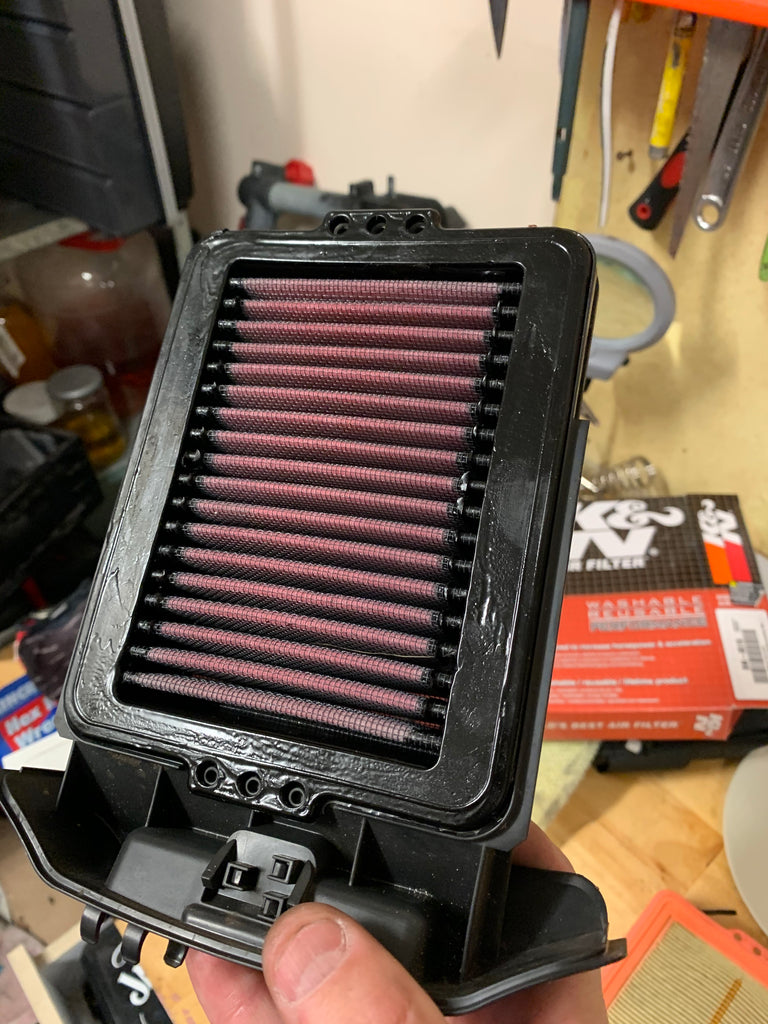 BMW F750 GS K&N Air Filter Install