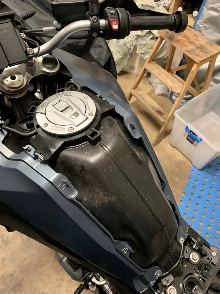 f750gs tank panel removal