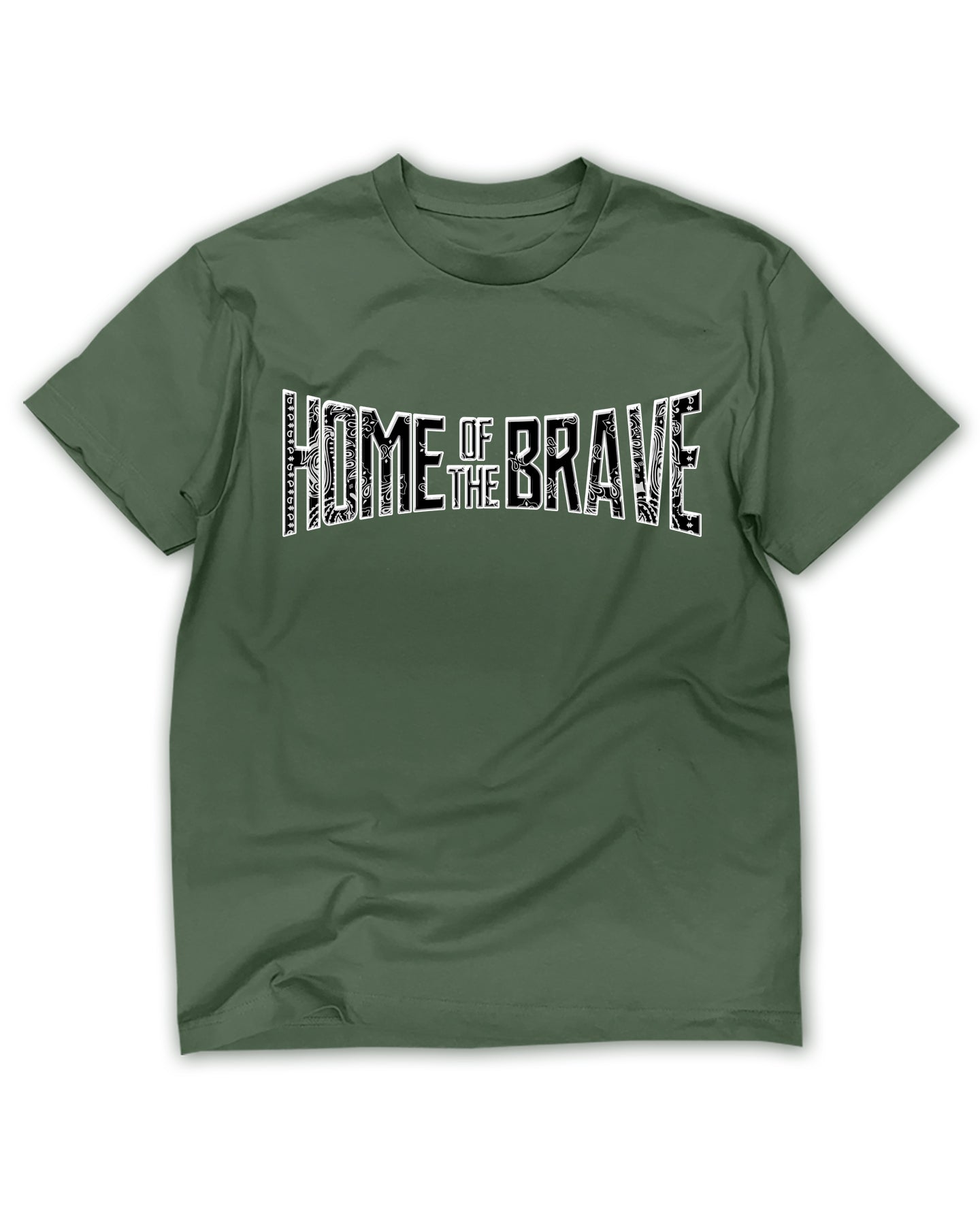 Home of the Brave Tee - Forest Green - Vintage Bootleg