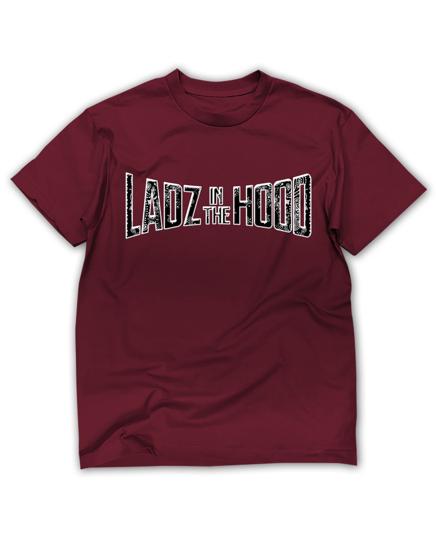 Ladz in the Hood Tee - Maroon - Vintage Bootleg