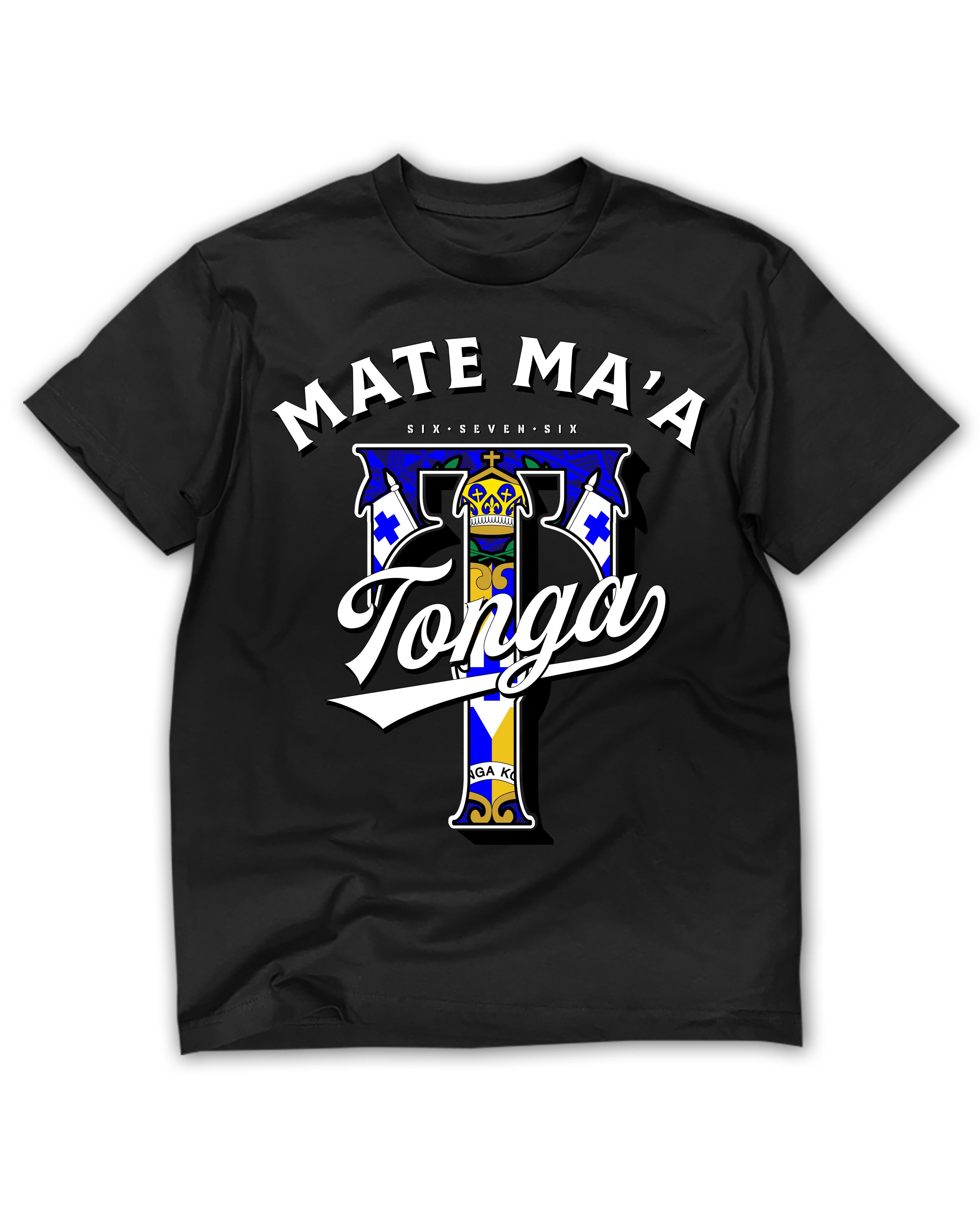 Blue Mate Ma'a Tonga Black Tee - Vintage Bootleg