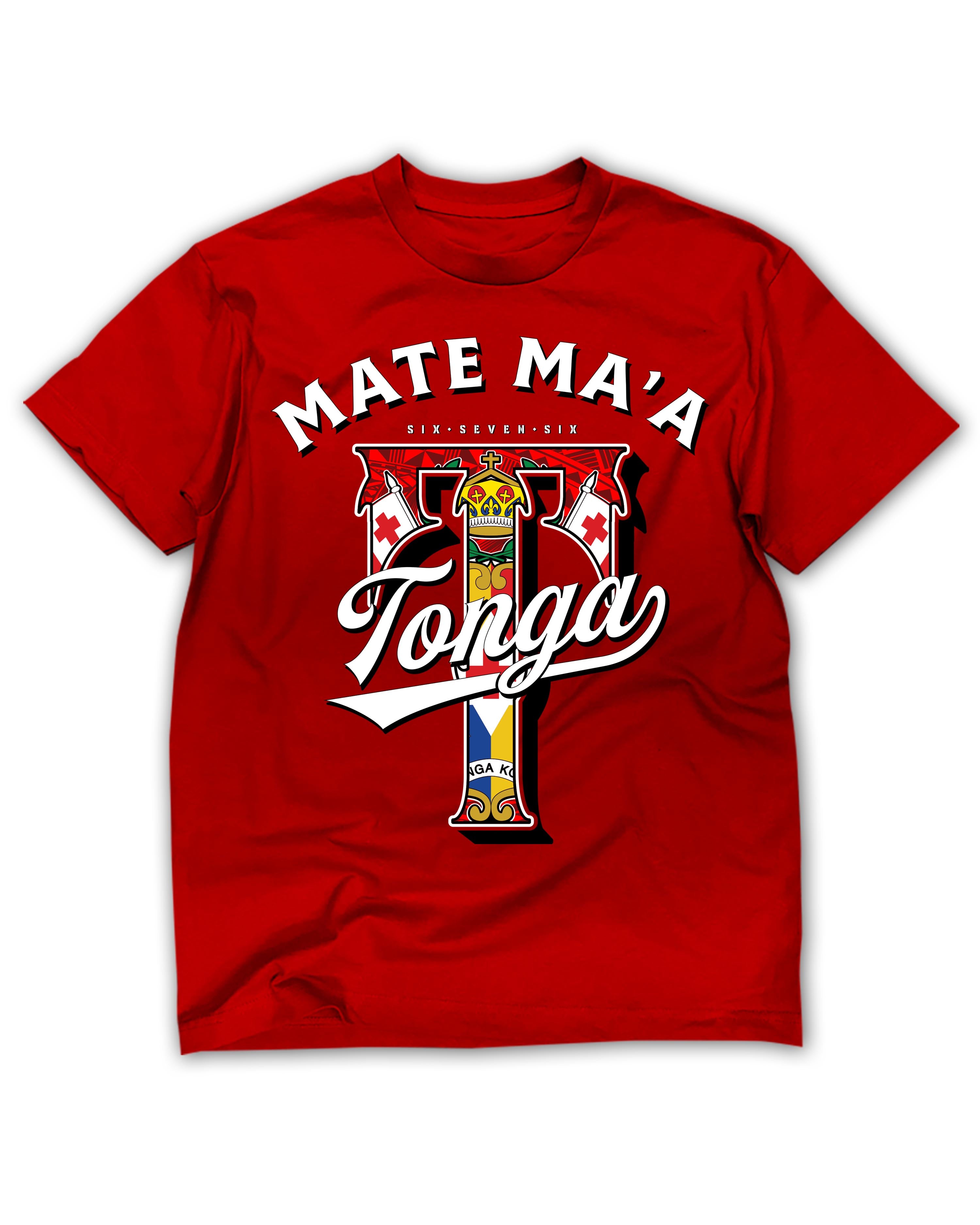 Red Mate Ma'a Tonga Red Tee - Vintage Bootleg